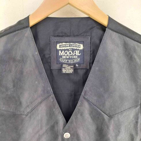 MODAL 本革 レザーベスト メンズ JPN:L