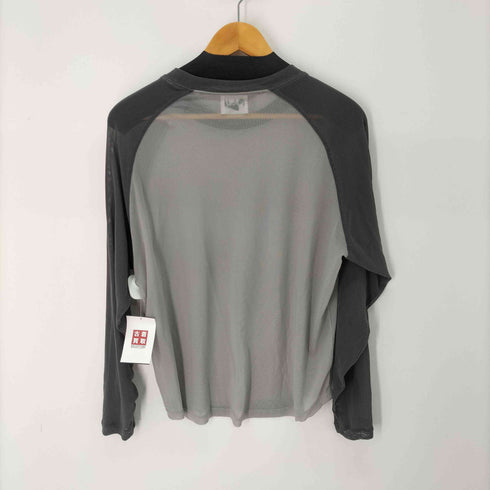 ReAdd. メッシュクルーネック ラグランT メンズ JPN:M