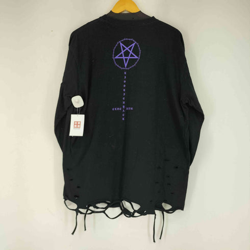 KRYCLOTHING ダメージ加工両面プリント L/S Tシャツ メンズ JPN:XXL