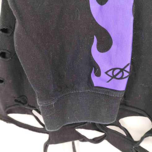 KRYCLOTHING ダメージ加工両面プリント L/S Tシャツ メンズ JPN:XXL
