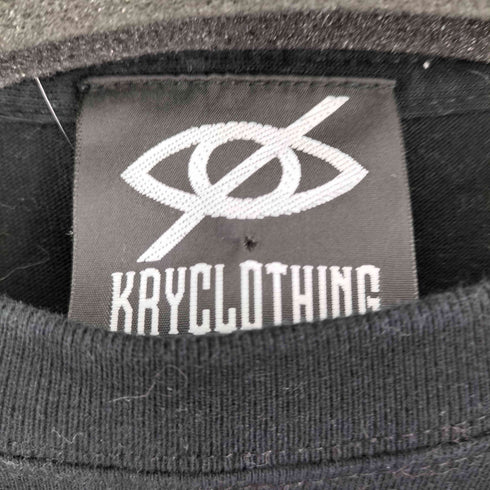 KRYCLOTHING ダメージ加工両面プリント L/S Tシャツ メンズ JPN:XXL
