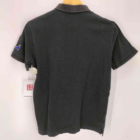 バーバリーブラックレーベル BURBERRY BLACK LABEL 刺繍 S/S ポロシャツ メンズ 2