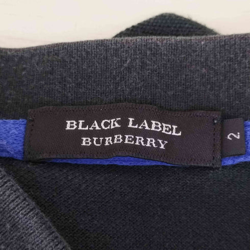 バーバリーブラックレーベル BURBERRY BLACK LABEL 刺繍 S/S ポロシャツ メンズ 2