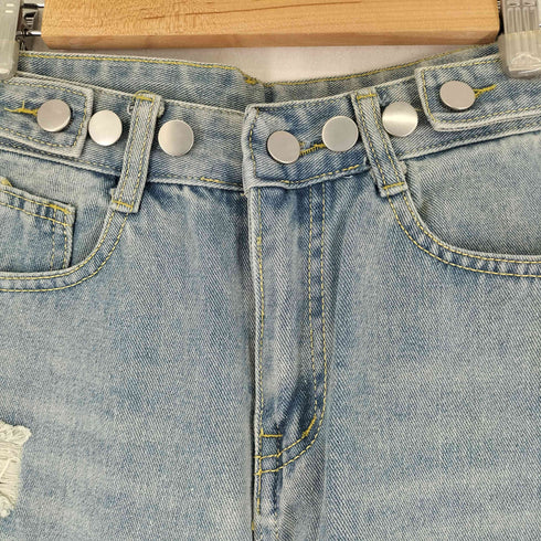 ダメージデニムパンツ レディース