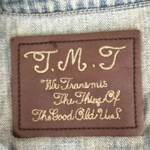 ティーエムティー TMT ロゴ刺繍 デニムトラッカージャケット Y2K グランジ メンズ JPN:M