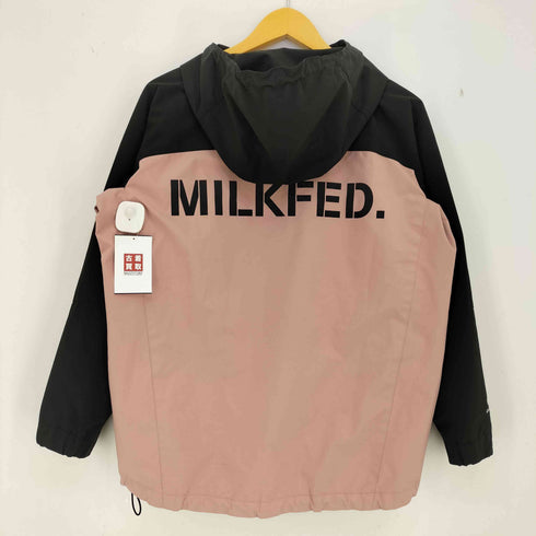 ミルクフェド MILKFED. BACK LOGO BICOLOR MOUNTAIN PARKA レディース import:S