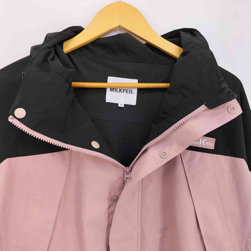 ミルクフェド MILKFED. BACK LOGO BICOLOR MOUNTAIN PARKA レディース import:S