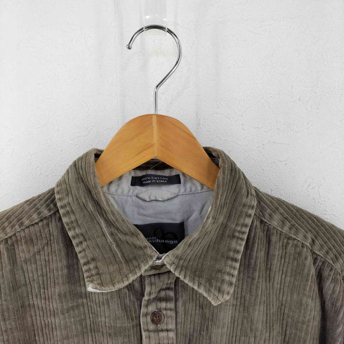outdoor exchange 両胸フラップ コーデュロイシャツ メンズ XLT
