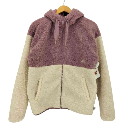 アディダス adidas オーバーサイズフィット ボア フルジップジャケット レディース import:S