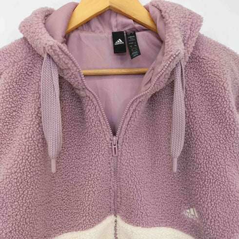 アディダス adidas オーバーサイズフィット ボア フルジップジャケット レディース import:S