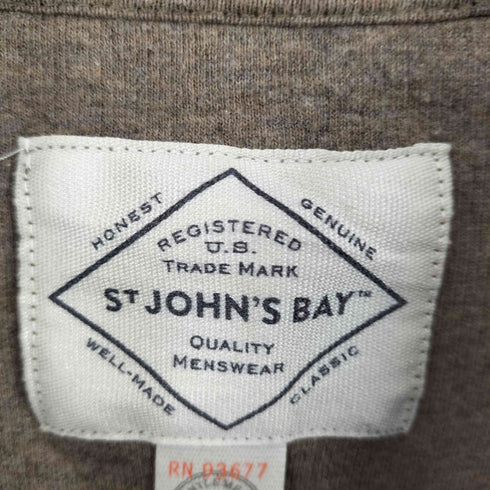 セントジョンズベイ STJOHNS BAY ハーフジップ コットンニット メンズ import:XL
