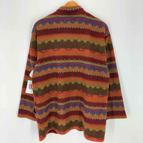 ウンガロ ungaro ロゴ刺繍 総柄フリースジャケット メンズ FREE