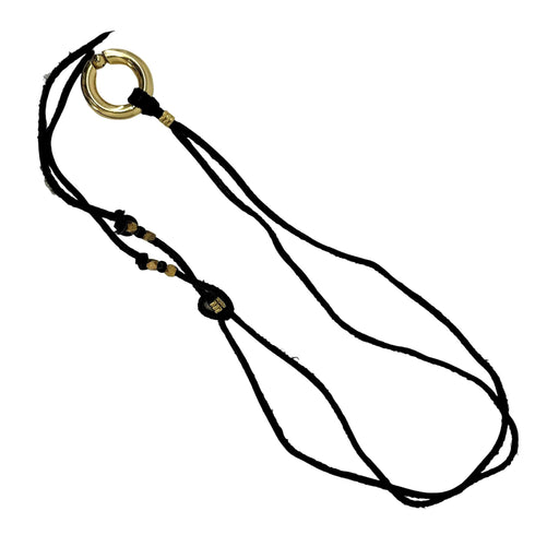 ガラ Gara リングトップレザーネックレス メンズ