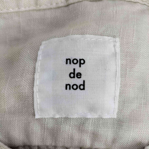 ノップデノッド nop de nod タイカラーリネンシャツ レディース JPN:M