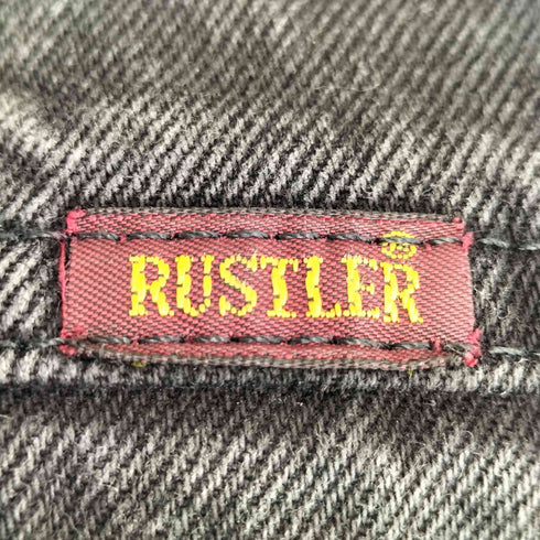 ラスラー RUSTLER レギュラーフィット ストレートジーンズ コールブラック メンズ 38×29