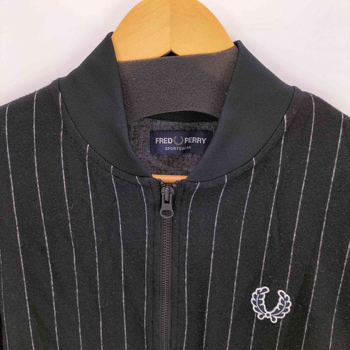 フレッドペリー FRED PERRY SPORTSWEAR Striped Bomber Track JKT ペリーボーイズ メンズ JPN:S