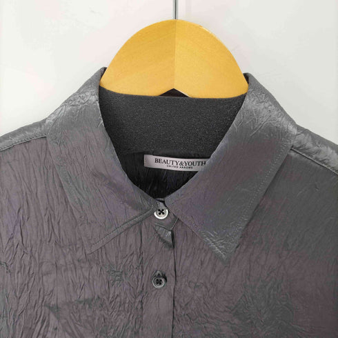 ビューティーアンドユースユナイテッドアローズ BEAUTY & YOUTH UNITED ARROWS アセテートサテンワッシャーシャツ レディース