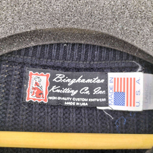 BINGHAMTON KNITTING COMPANY USA製 コットンポリニット メンズ import:L