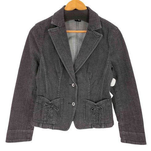 ケイオブクリッツィア K of KRIZIA レースアップポケット デニムテーラードジャケット レディース JPN:42