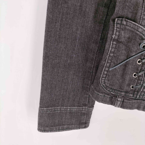 ケイオブクリッツィア K of KRIZIA レースアップポケット デニムテーラードジャケット レディース JPN:42