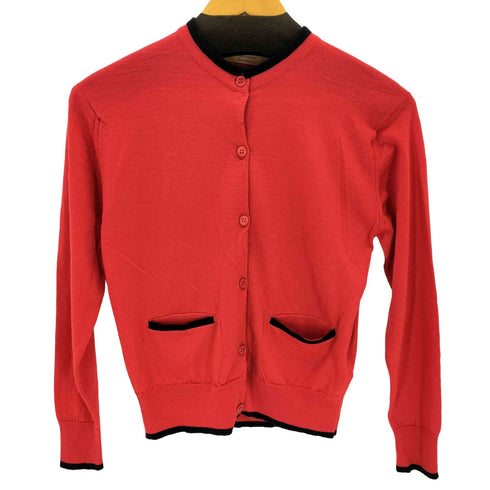 ジョンスメドレー JOHN SMEDLEY 英国製 ウール100% クルーネックカーディガン レディース JPN:S