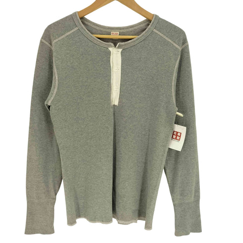 リアルマッコイズ REAL McCoyS BALL PARK L/S ヘンリーネック Tシャツ メンズ import:M