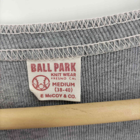 リアルマッコイズ REAL McCoyS BALL PARK L/S ヘンリーネック Tシャツ メンズ import:M