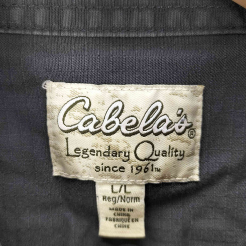 カベラス Cabela's リップストップ ハンティングシャツ メンズ import:L