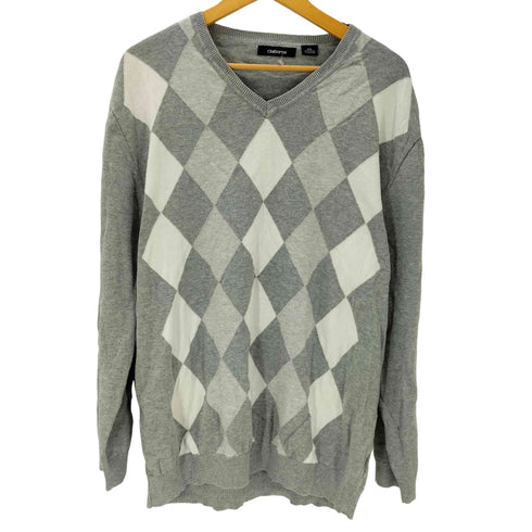 クレイボーン Claiborne アーガイル コットンニット メンズ import:XXL
