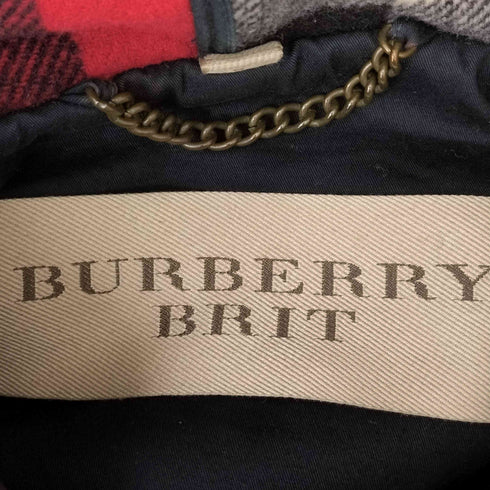 バーバリーブリット BURBERRY BRIT メガチェック ダッフルコート メンズ JPN:M