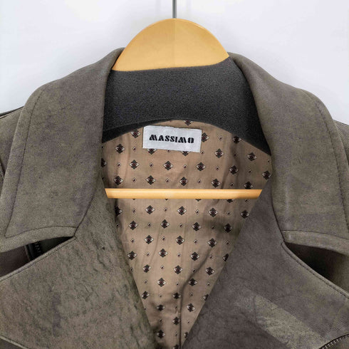 MASSIMO 本革ダブルライダースジャケット レディース JPN:36
