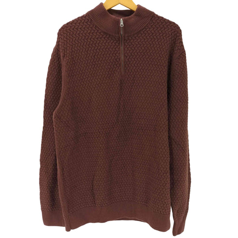 x denver hayes ハーフジップ 編み込みニット メンズ 2XL