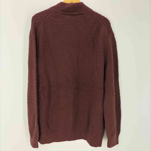 x denver hayes ハーフジップ 編み込みニット メンズ 2XL