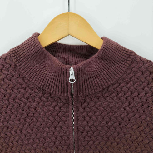 x denver hayes ハーフジップ 編み込みニット メンズ 2XL