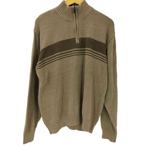 ユーエスポロアッスン U.S.POLO ASSN ボーダー ハーフジップニット メンズ import:XL