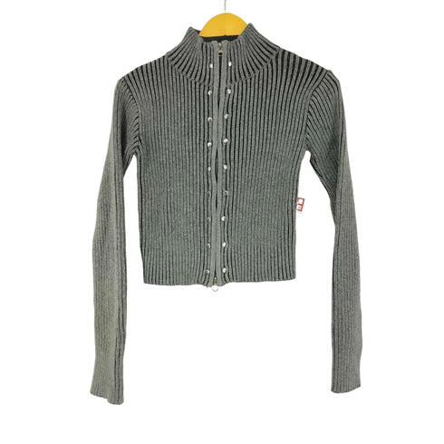 ラグナムーン LAGUNAMOON STUDS ZIP KNIT レディース FREE