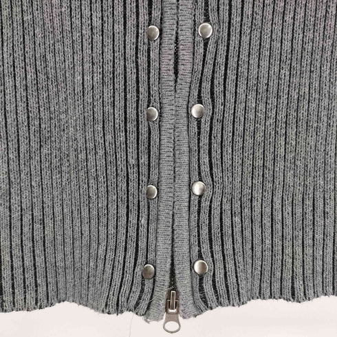 ラグナムーン LAGUNAMOON STUDS ZIP KNIT レディース FREE