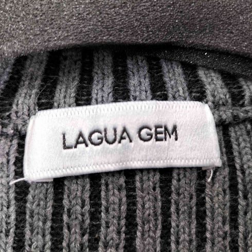 ラグナムーン LAGUNAMOON STUDS ZIP KNIT レディース FREE