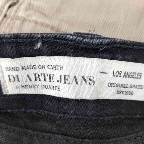 Duarte jeans コーティングスリムブラックデニム レディース 26