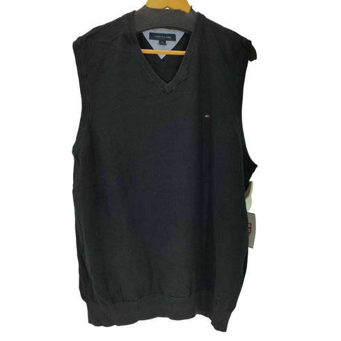 トミーヒルフィガー TOMMY HILFIGER コットンニットベスト レディース import:XXL