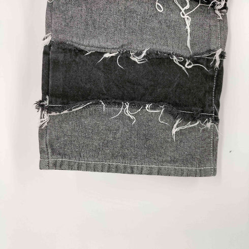 異本 ANOSELF ツギハギ フリンジデニムパンツ メンズ