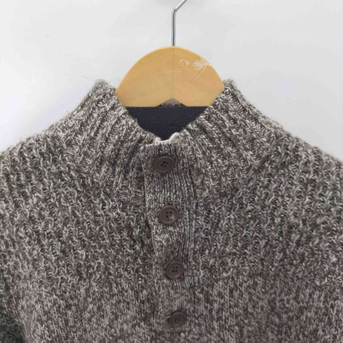 メランジ ハーフボタン ニット メンズ import:XL