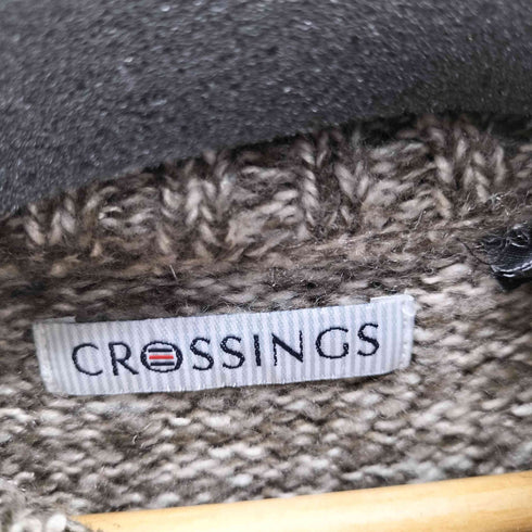 メランジ ハーフボタン ニット メンズ import:XL