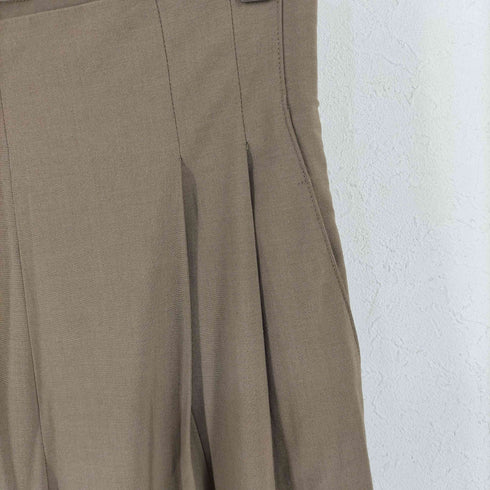 エストネーション ESTNATION ベルトレス ツータックワイド パンツ レディース 36