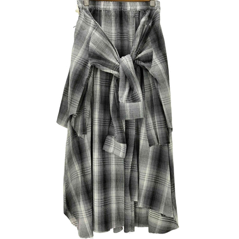 ジーナシス JEANASIS シャツライクアシメチェックスカート レディース FREE