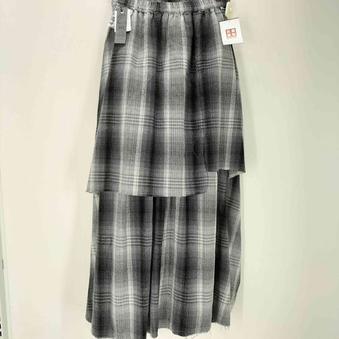 ジーナシス JEANASIS シャツライクアシメチェックスカート レディース FREE