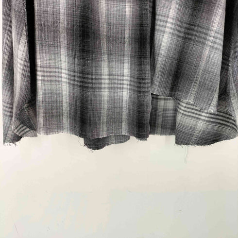 ジーナシス JEANASIS シャツライクアシメチェックスカート レディース FREE