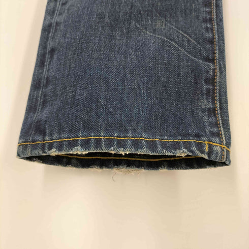 デニムアンドサプライ ラルフローレン DENIM & SUPPLY RALPH LAUREN 裏地カモ柄 ボタンフライ インディゴデニム Y2K グランジ メンズ 31/32