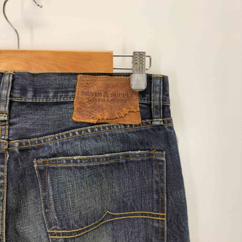デニムアンドサプライ ラルフローレン DENIM & SUPPLY RALPH LAUREN 裏地カモ柄 ボタンフライ インディゴデニム Y2K グランジ メンズ 31/32