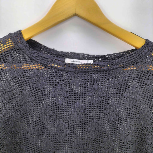 ニコアンド niko and... レースジャガードプルオーバー レディース JPN:L